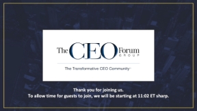 Part A - CEO Summit Welcome and Keynote Speakers: Marriott International, United Way, National Association of Corporate Directors (09/29/2022)